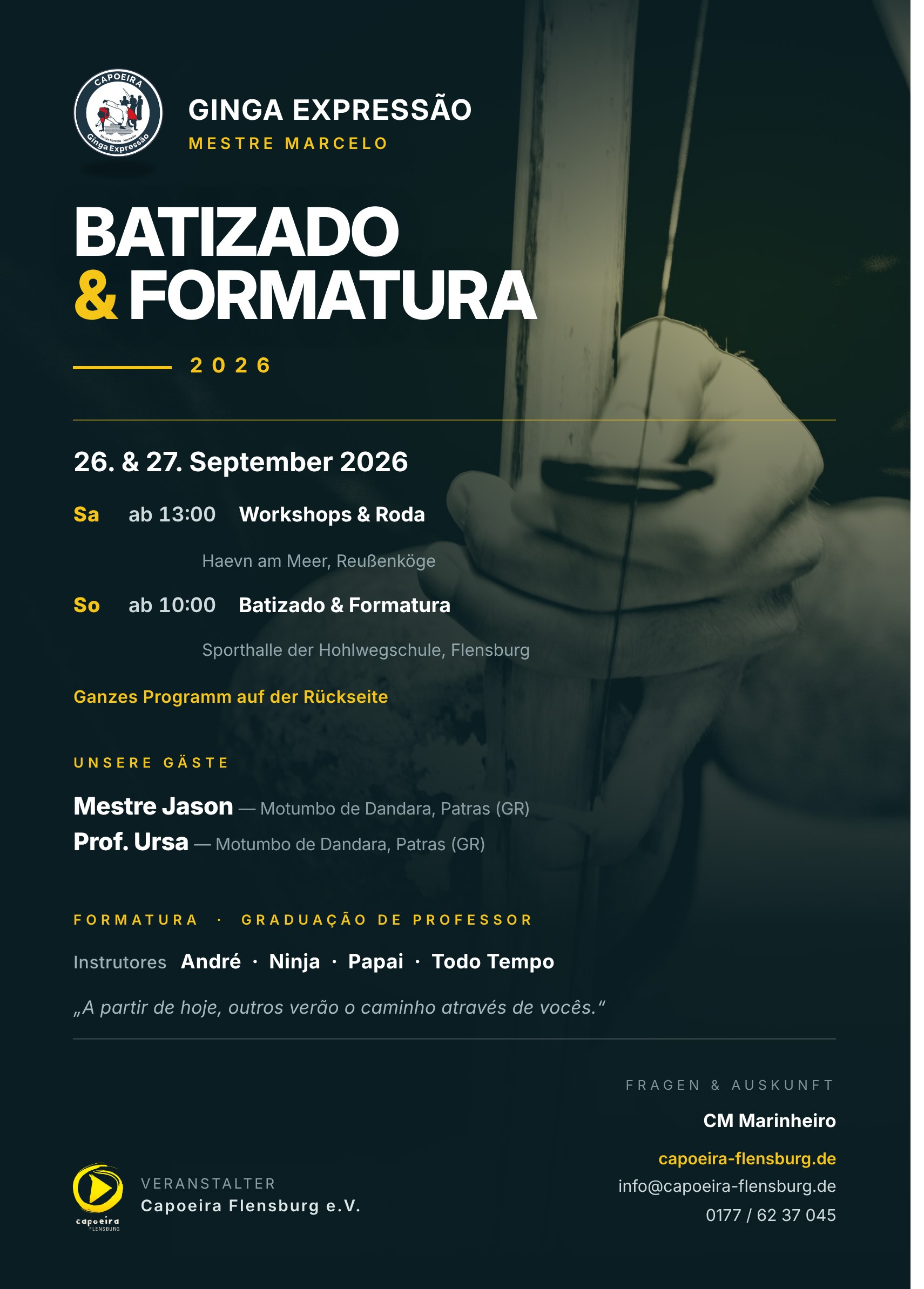 Batizado & Formatura 2026 – 26. & 27. September